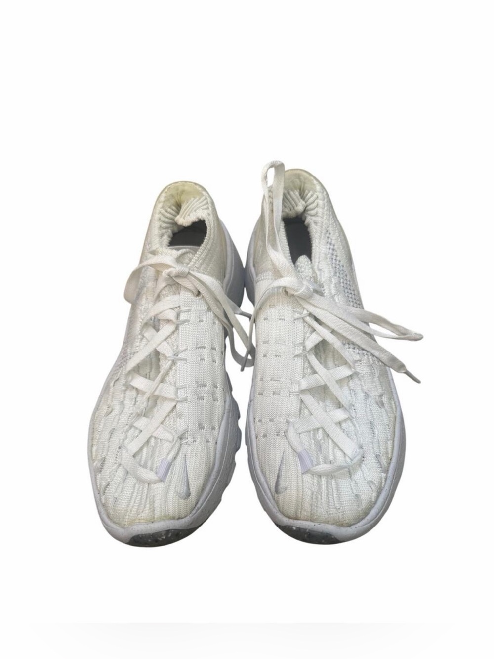 Nike White Cream Knit Sneaker